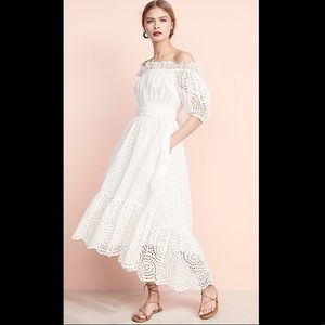 NWT Ulla Johnson white eyelet Hollie dress